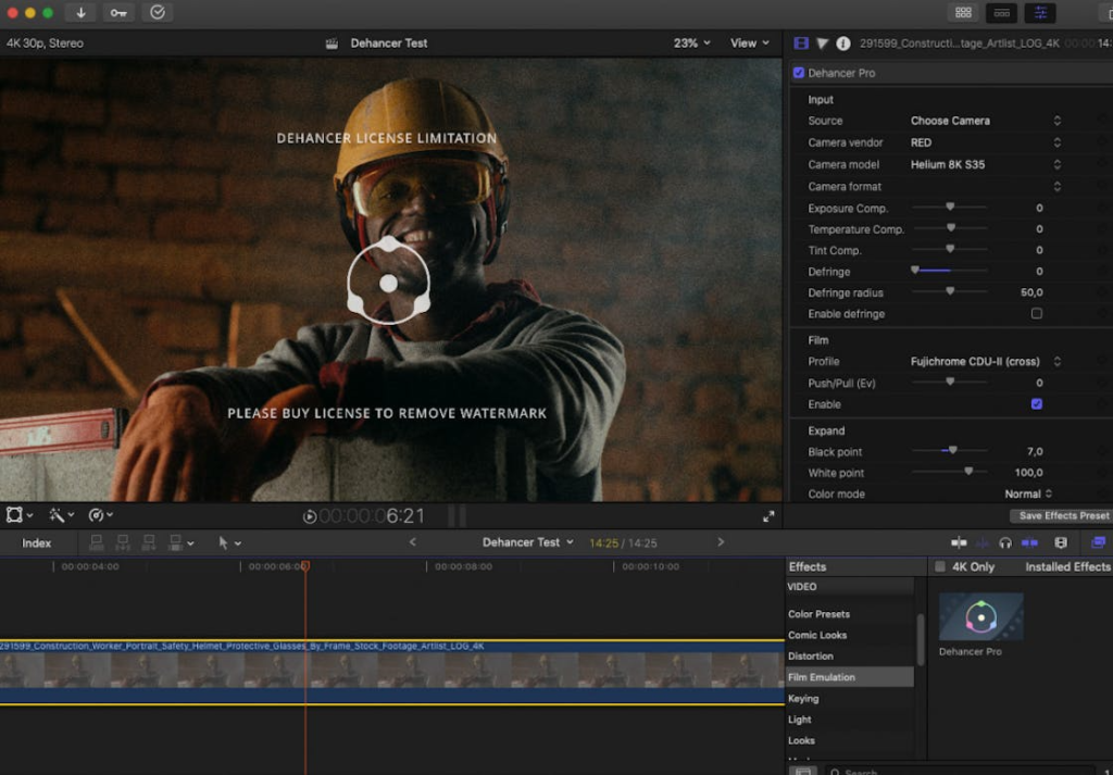 Dehancer Pro for Final Cut Pro